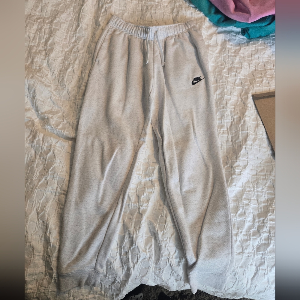 Nike Women's Heather White Joggers